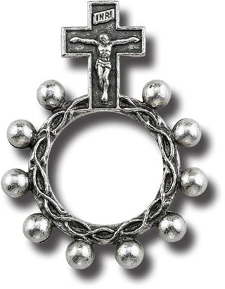 Oxidized Rosary Ring 25-Pack