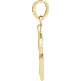 14K Yellow 18.3x9 mm Cross Pendant