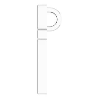 Platinum 12x7.6 mm Cross Pendant