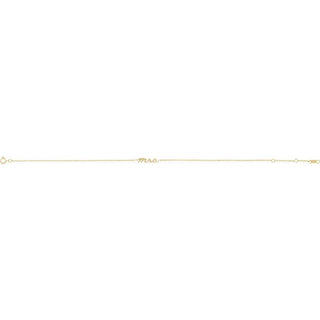 14K Yellow Script Mrs 6 1/2-7 1/2" Bracelet