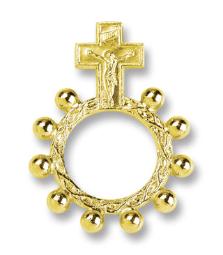 Gold Color Rosary Ring 25-Pack
