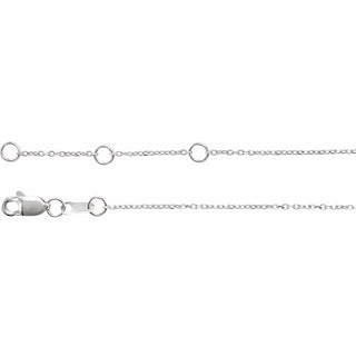 14K White Mama 6 1/2-7 1/2" Bracelet