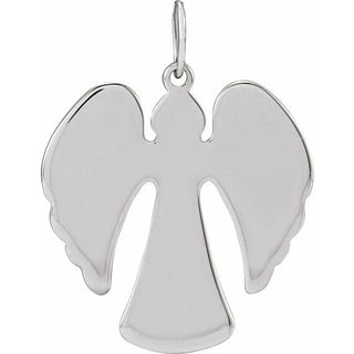 Sterling Silver 16.74x11.58 mm Angel Pendant