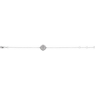 14K White Miraculous Mary Bracelet