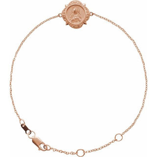 14K Rose Miraculous Mary Bracelet