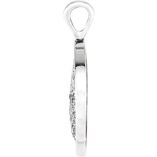 Sterling Silver Heartprint Oak Tree Pendant