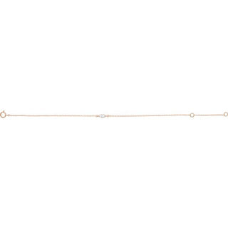 14K Rose 1/4 CT Lab-Grown Diamond 6 1/2-7 1/2" Bracelet