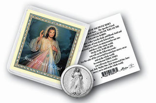 Divine Mercy Coin In Clear Folder with 10-Pack