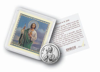 St Jude (Desparate Cases) Coin Folder with Pic and Prayer 10-Pack