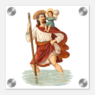 St. Christopher Acrylic Wall Plaque - view 5