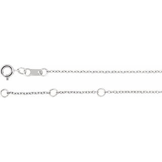 14K White Natural Multi-Gemstone Bar 6 1/2-7 1/2" Bracelet