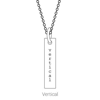 Sterling Silver Engravable Pierced Cross Bar Pendant