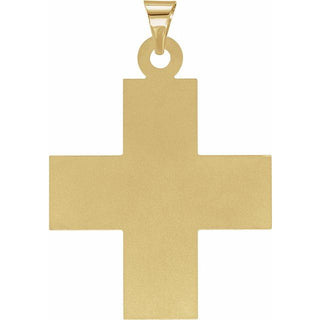 14K Yellow 15.5x14 mm Greek Cross Pendant