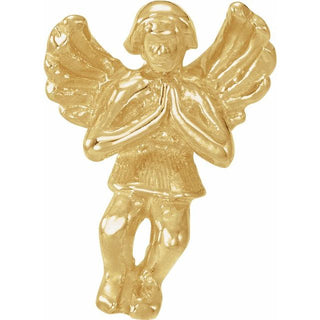 14K Yellow Praying Angel Lapel Pin