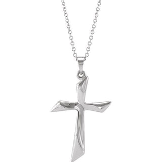 Sterling Silver Cross 18" Necklace