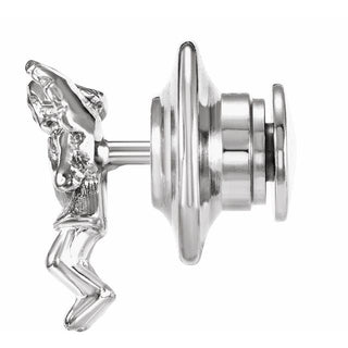 14K White Praying Angel Lapel Pin