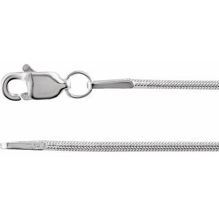 1 mm Round Snake Chain 