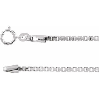1.75 mm Diamond-Cut Box Chain 