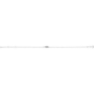 Sterling Silver .015 CTW Natural Diamond Angel Wing 6 1/2-7 1/2" Bracelet