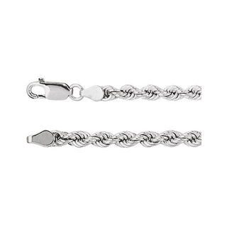 7 Inch Rope Bracelet With Lobster Clasp 14K Yellow Gold
