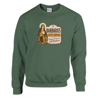 St. Barbara 'Safety Services' Crewneck Sweatshirt