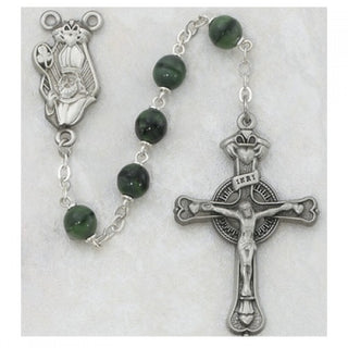 7MM Green St Patrick Rosary