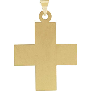 14K Yellow 27.5x25 mm Greek Cross Pendant
