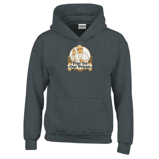 'Pray for Our Priests' Pope Kids Hoodie - view 7