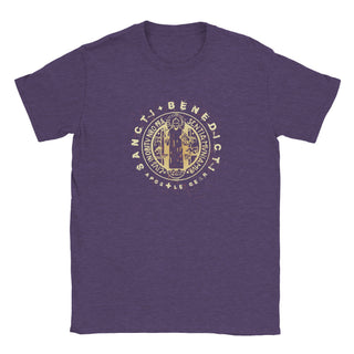 St. Benedict Medal Distressed Gold T-Shirt - view 11
