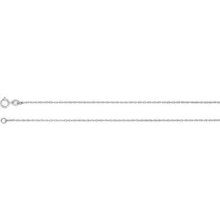 16-inch Rope Chain with Spring Ring - Platinum