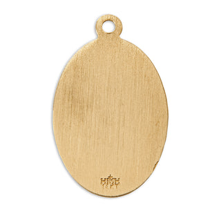 3/4-inch14K Gold Round St. Michael Medal