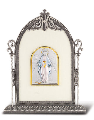 7/8-inch14K Gold Round Saint Augustine Medal