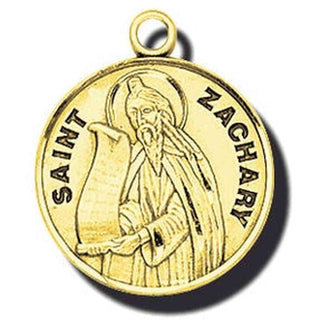 7/8-inch 14K Gold Round Saint Veronica Medal