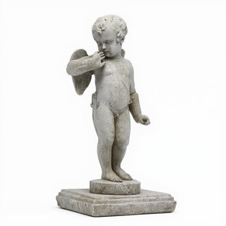 De Ezio Angel Statue - 30-inch - Antique Stone finish