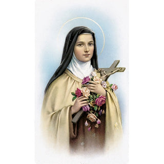 100-Pack - Saint Theresa Holy Card