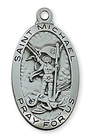 Pewter Saint Michael Pendant 