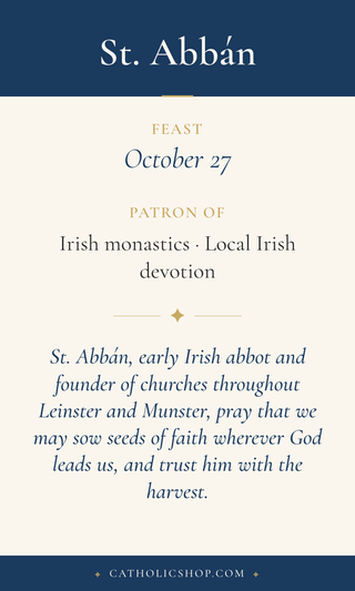 St. Abbán Holy Cards