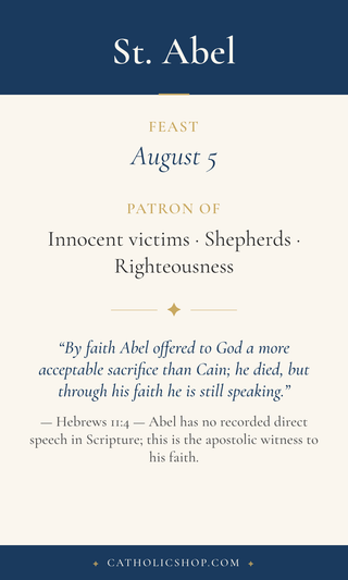 St. Abel Holy Cards
