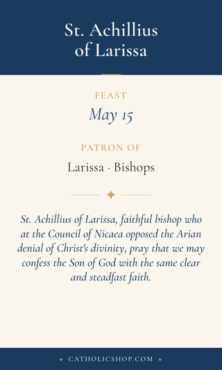 St. Achillius of Larissa Holy Cards