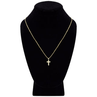 Cross 3 Cubic Zirconia Pendant With Necklace Set 14K Gold Filled
