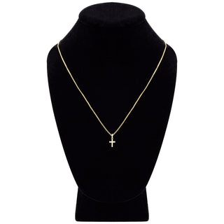 Cross Cubic Zirconia Pendant With Necklace Set 14K Gold Filled