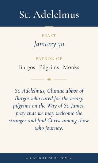 St. Adelelmus Holy Cards