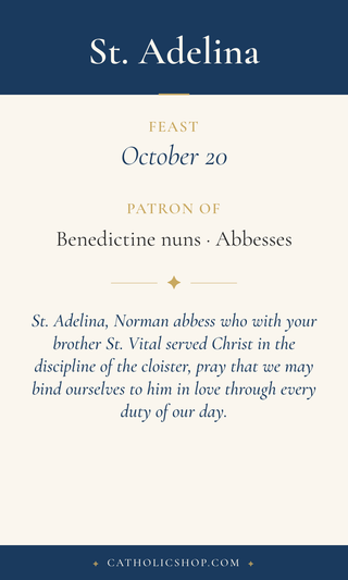 St. Adelina Holy Cards