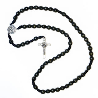 Medjugorje St. Benedict Rosary - Black