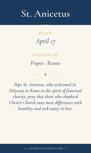 St. Anicetus Holy Cards