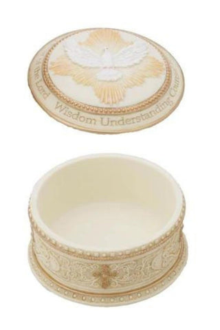 Holy Spirit Box in Color 4" dia.