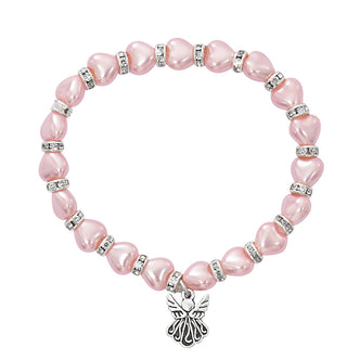 Pink Pearl Heart Baby Bra