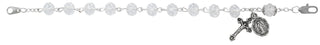 Double Capped Gld Crystal Brac
