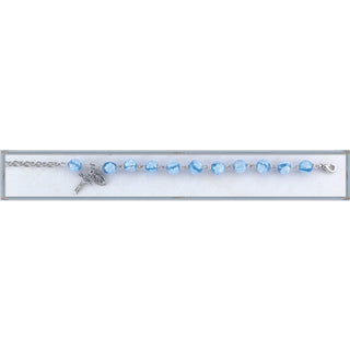 Genuine Hematite Rosary Bracelet