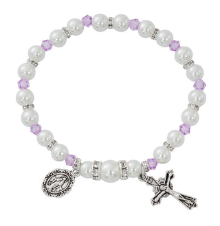 Amethy Stretch Rosary Bracelet